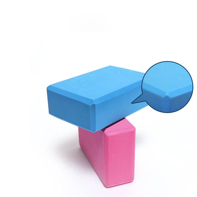 EVA color yoga brick high density color logo environmental protection yoga auxiliary word horse practice tool