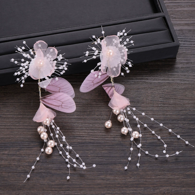 团铭 Korean headband, earrings, accessory for bride