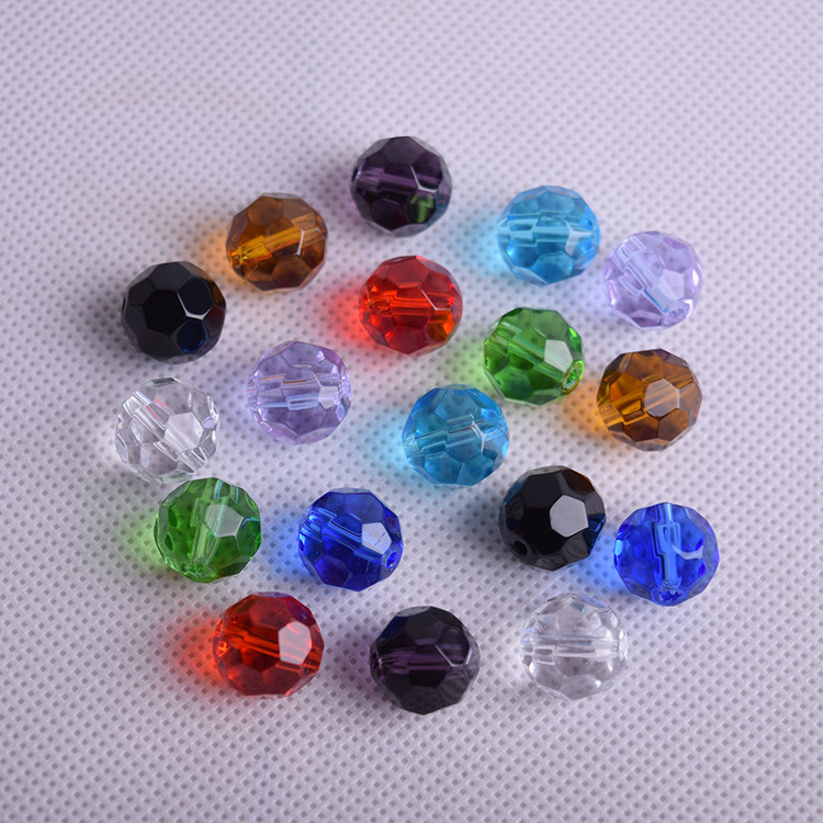Crystal glass loose beads 32 cut pineapple beads diy curtain beaded accessories earth beads jewelry manufacturers wholesale