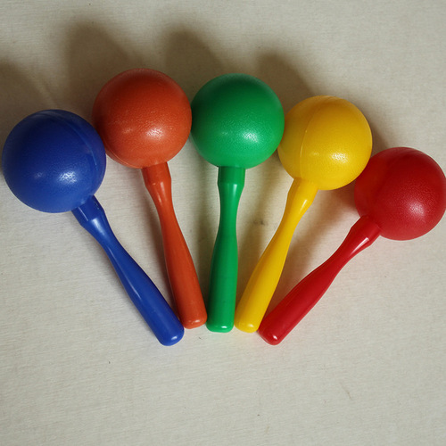 Plastic sand hammer Orff percussion instrument sand egg small sand ball children's toy musical instrument baby toy egg sand hammer