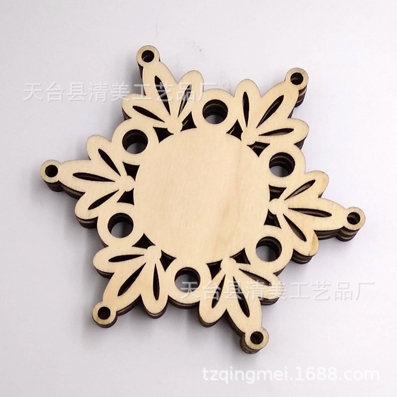 120mm comida posavasos SERIE DE MADERA DIY junta de madera 3 piezas un paquete