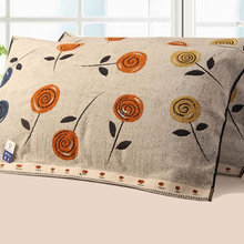 金号纯棉枕巾 全棉提缎春秋款 情侣秋韵雅致 经典款纯棉枕巾批发