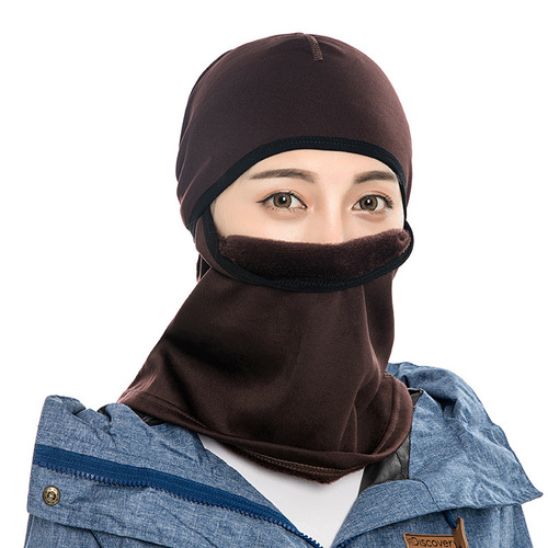 Amazon plus velvet winter hood warm cycling mask outdoor sports cycling cold windproof hood