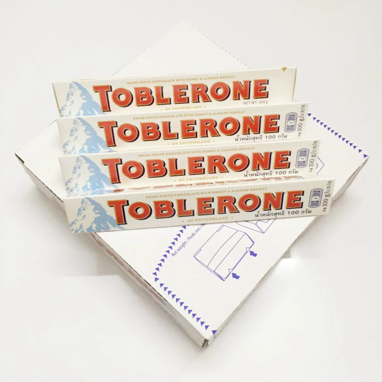 [25-й год 1 Швейцарский треугольник Toblerone Kraft медовый белый шоколад 100г*20 шт в упаковке]