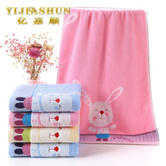 純棉32股提花毛巾加厚卡通繡花禮品毛巾居家日用柔軟吸水洗臉面巾