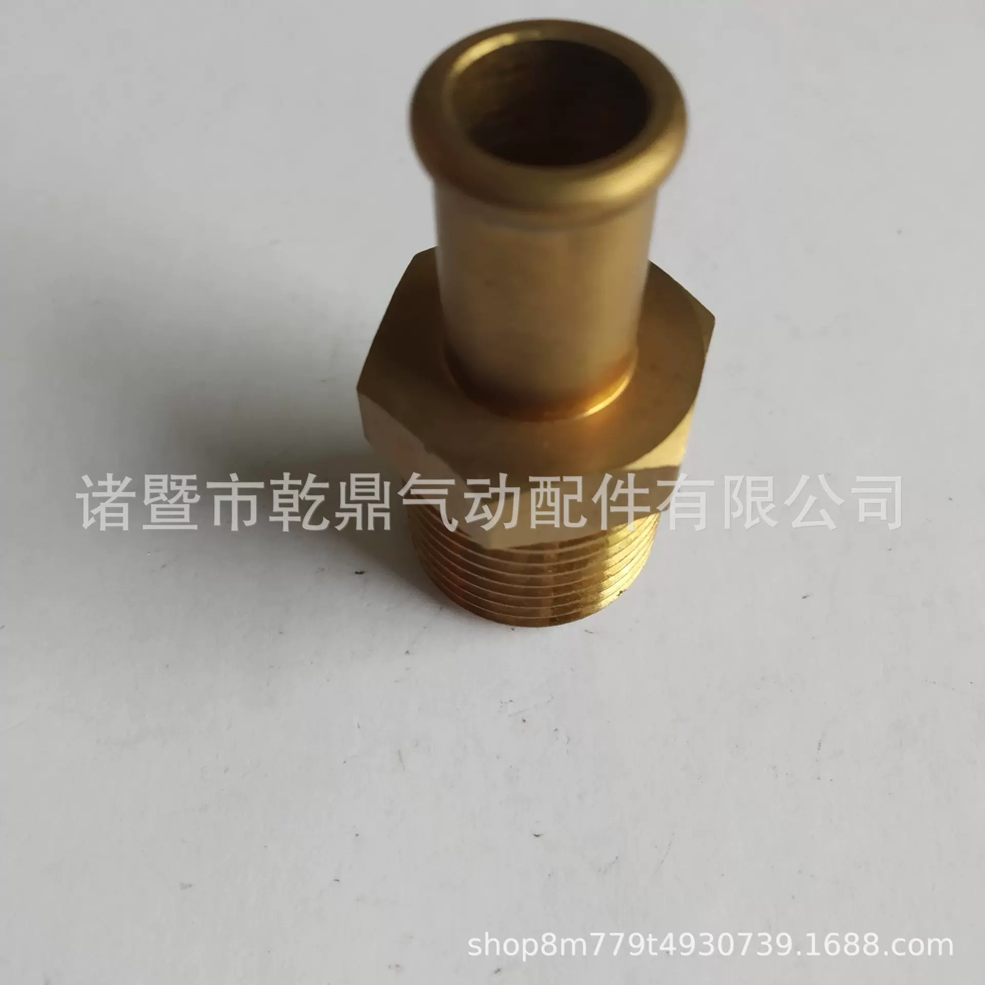 乾鼎高品质外丝R型鼠尾  直通软管接头 黄铜接头百分纯铜气动元件