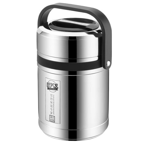 Chuxingfa 304 stainless steel vacuum insulated lunch box with three-layer bento box portable home use rice bowl for students