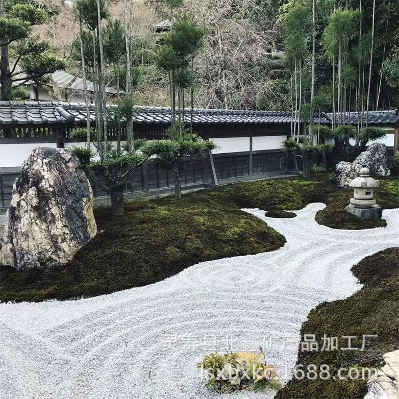 厂家供应日式枯山水景观用白色鹅卵石 园林造景装饰白色小石头子