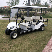 六座全地形场地巡逻游览代步智能油电混合低速四轮燃油助力观光车