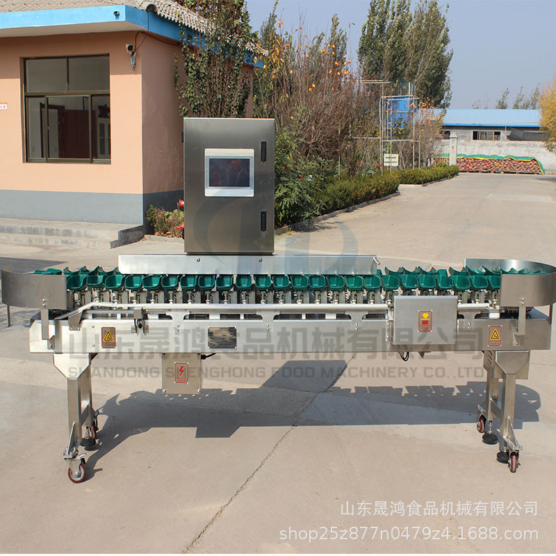 牡蛎自动分拣机 重量分选机 选别称 食品重量分拣设备