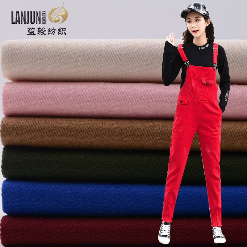 10 Bamboo Elastic force Fabric goods in stock supply Autumn and winter Stretch cotton lady leisure time Jeans Fabric