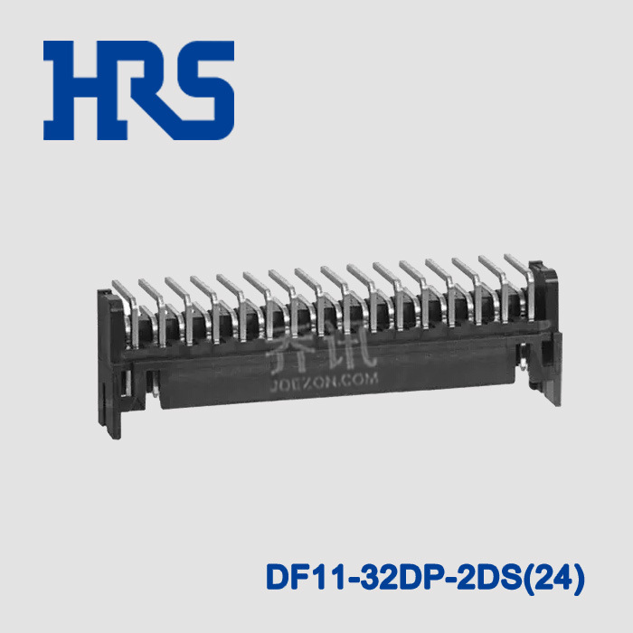Hirose连接器 DF11系列双排32针镀锡针座 弯角DF11-32DP-2DS(24)