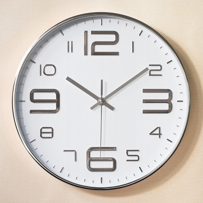 Suministro directo de fábrica sala de estar Reloj de pared reloj estéreo convexo Reloj de pared de plástico reloj de cuarzo de 10 pulgadas