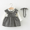 Autumn dress with sleeves, skirt, children's small princess costume, clothing, long sleeve, wholesale