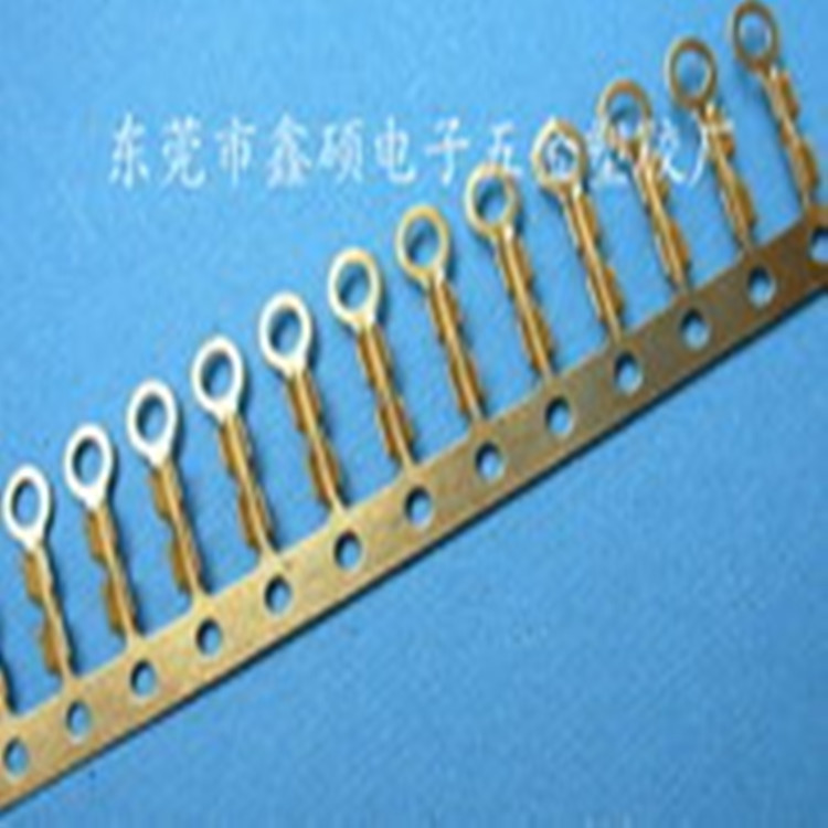 2.2R型横排接线端子 连带包线端子 连接器接插件 圆环接地线耳端