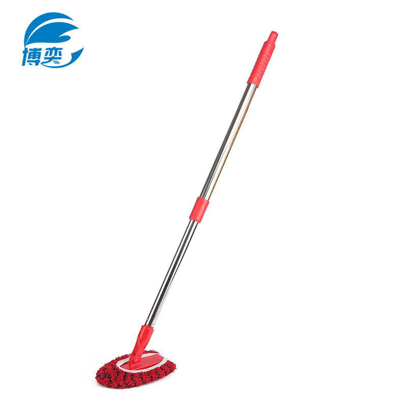 Floor Tile Cleaner Bathtub Cleaning Brush Retractable Stainless Steel Nylon Wire Fiber Cloth Brush