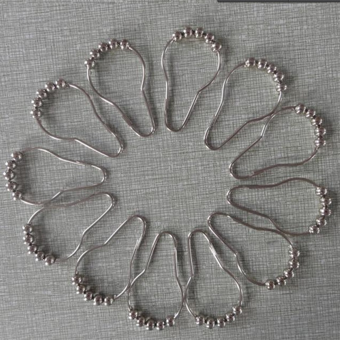 Venta al por mayor suministro de gancho de cortina de ducha en forma de caldera con cuentas/gancho de la caldera/gancho para hebilla de cortina de ducha