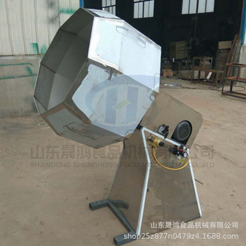 食品自动调味机 不锈钢八角拌料机 芝麻条拌料桶