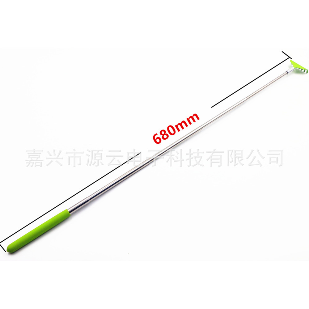 Ajustable Logo de alta calidad Acero inoxidable telescópica scratcher ancianos feliz no pidiendo a la gente cosquillas masaje herramienta