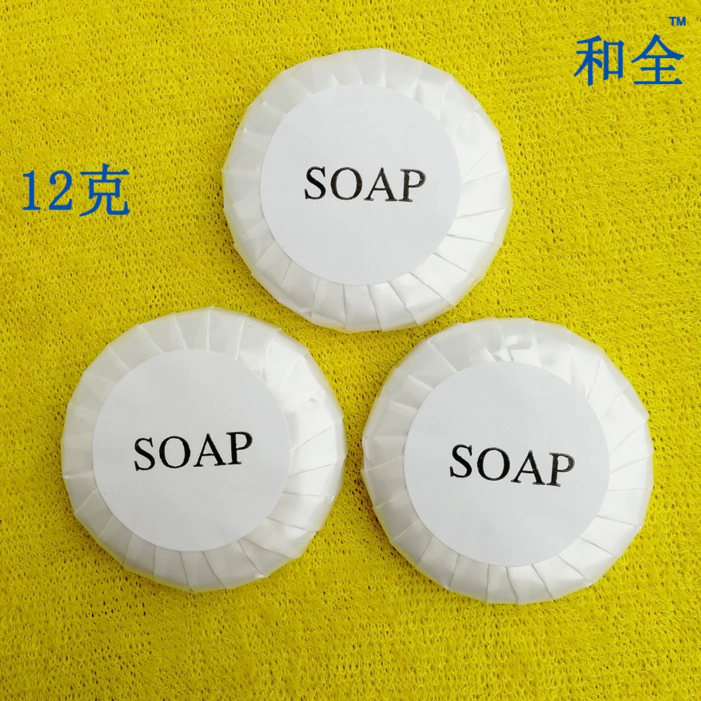 Одноразовое мыло Внешнеторговая мыловаренная Фабрика Прямая гостиничная гостевая комната специальная Ванна 12 г круглое мыло оптом