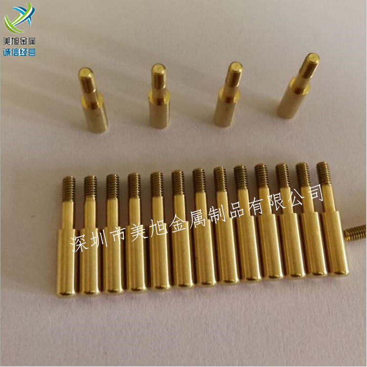 精密CNC五金加工件精密铜加工件自动车床铜加工件非标加工折弯
