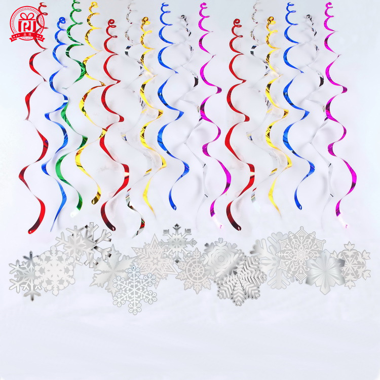 Espiral colgante de PVC colgante decoración colgante barra de color fiesta de cumpleaños de Halloween decoración de Navidad suministros de decoración colgante
