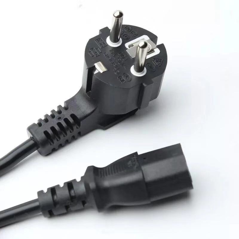 供应标准 欧式三芯插头线 欧标D03电脑插头线 VDE三芯电源线插头