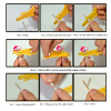 Yellow peeling knife simple practical tool peeling line telephone line network cable hit knife small card wire knife