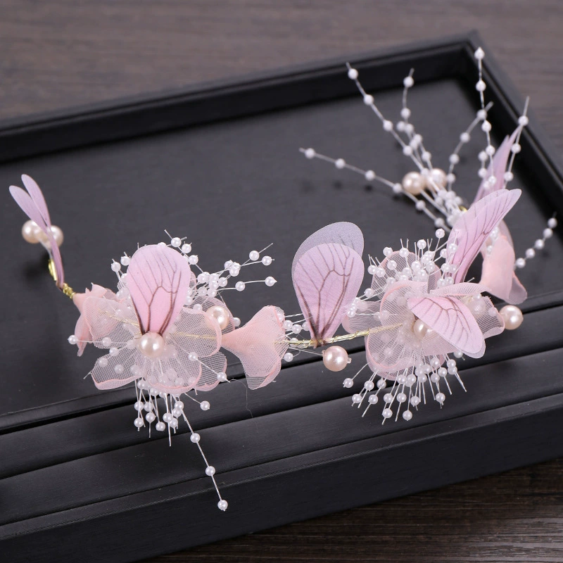 团铭 Korean headband, earrings, accessory for bride