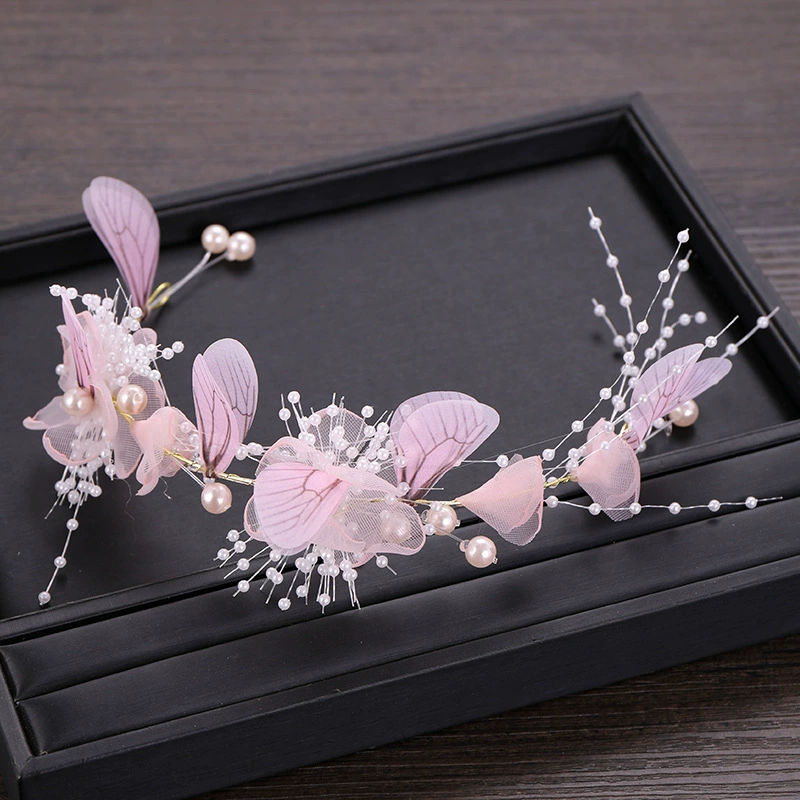 团铭 Korean headband, earrings, accessory for bride