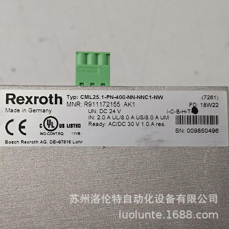 R911172155  CML25.1-PN-400-NN-NNC1-NW  控制元件