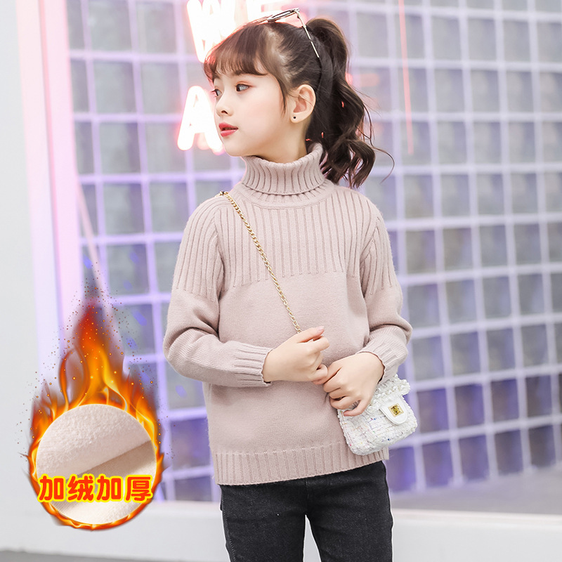 Children's demi-season base body-friendly warm knitted sweater, western style, children's clothing