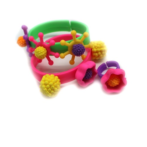 Factory Price Direct Selling Boxed Educational Toys Cordless Pop Beads DIY Handmade Beads Plastic Beads Girls Toys