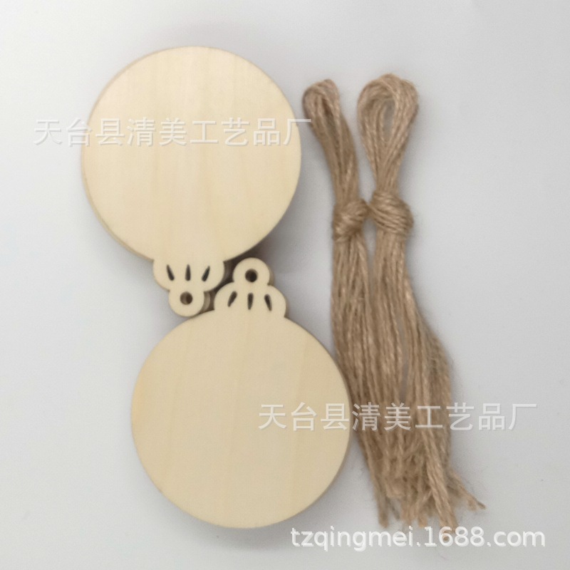 Registro nueva linterna de madera chips DIY decorativo de madera linterna forma madera chips 10/20 piezas un paquete con cuerda de cáñamo