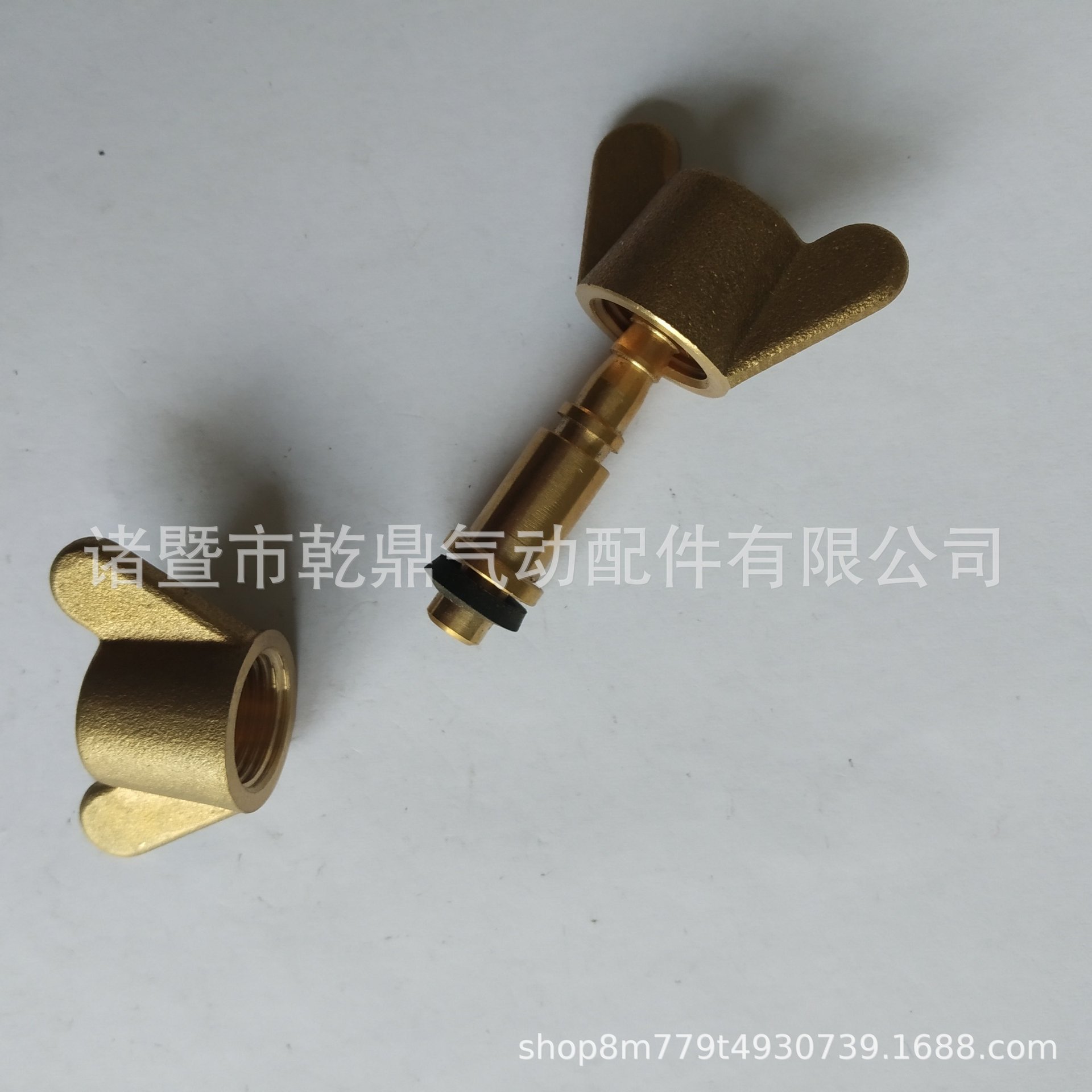 M12×1蝴蝶螺帽接头 螺帽配油壬 全铜蝶形螺帽配芯子 油管铜接头