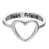 Accessory, fashionable ring heart shaped, European style, simple and elegant design, wholesale