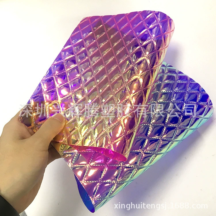 Two-color rainbow retroreflective bag PVC, direct factory sales