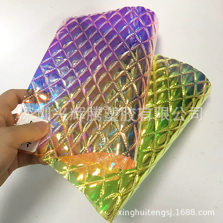 Two-color rainbow retroreflective bag PVC, direct factory sales