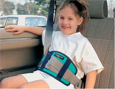 Seat belt shoulder pad Protective Cover Relieves Belt - seat-belt-separator-lake-blue