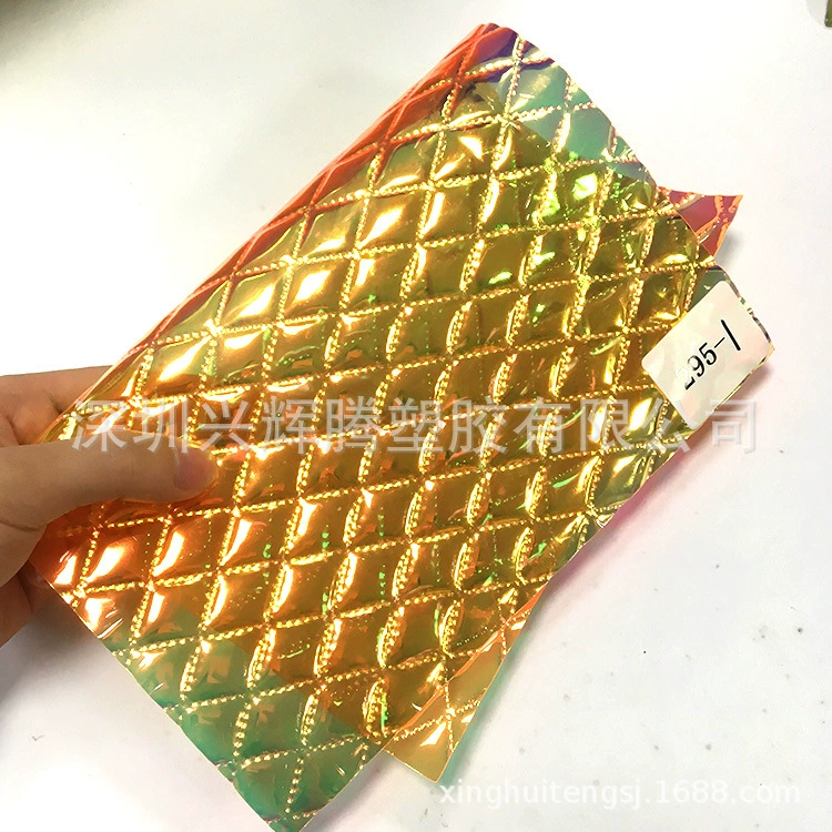 Two-color rainbow retroreflective bag PVC, direct factory sales