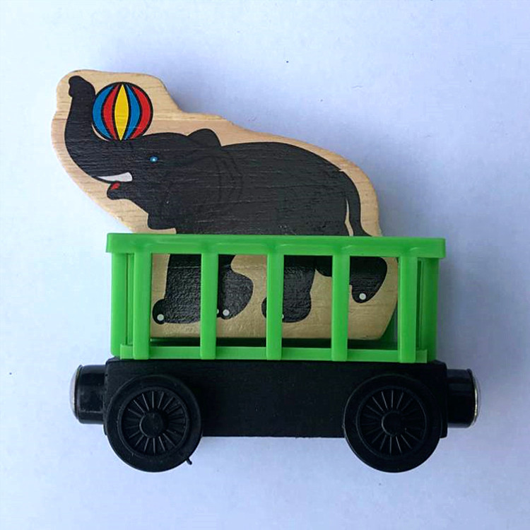 Juguete de Madera Magnético de Coche para Niños y Niñas, Tren Pequeño Educativo, Set de Modelo de Coche de Juguete, Venta al por Mayor
