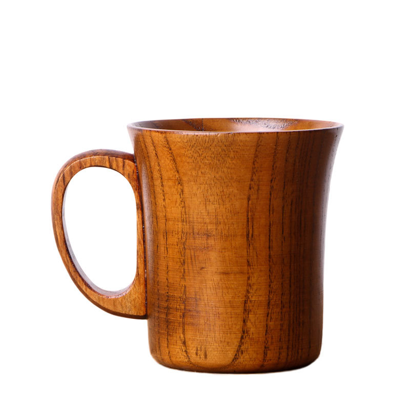 Zhenbaomu madera grande taza de agua retro creativo taza de madera taza de gran capacidad en stock gran cantidad descuento