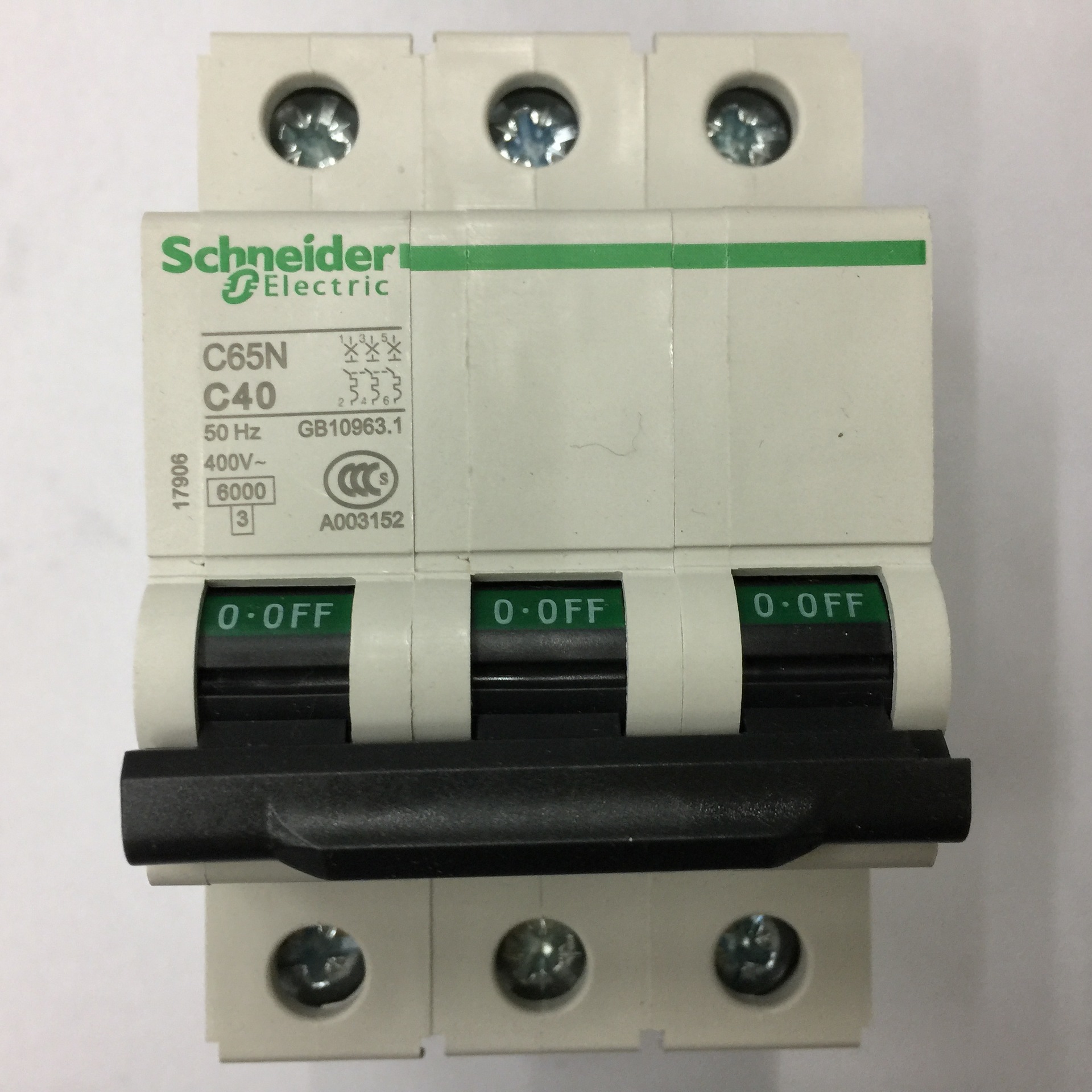 原装正品C65N 3P C40 Schneider空气开关小型断路器