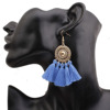 Fashionable earrings, accessory solar-powered, European style, boho style