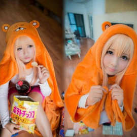 干物妹小埋COS服土间埋玩偶服仓鼠斗篷披演出空调毯假发 全套服装