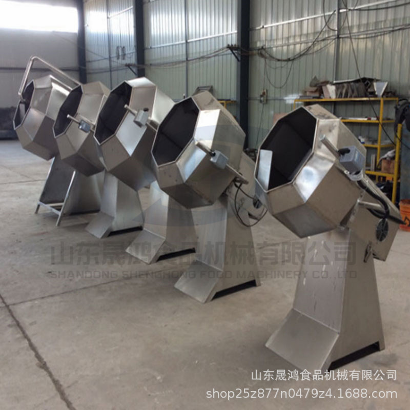 八角拌料机 油炸食品调味机 滚筒式拌料机 调味品机械