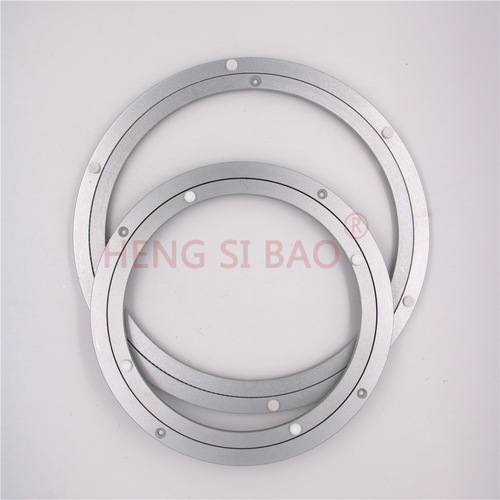 High quality aluminum alloy turntable, silver aluminum turntable for dining table, special turntable for home use, furniture hardware accessories