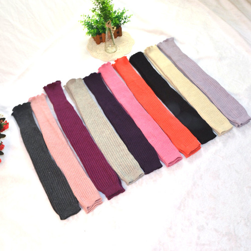 Autumn and winter wool over-the-knee socks, women's socks, base socks, Japanese knitted wool warm high socks, leg covers pile socks