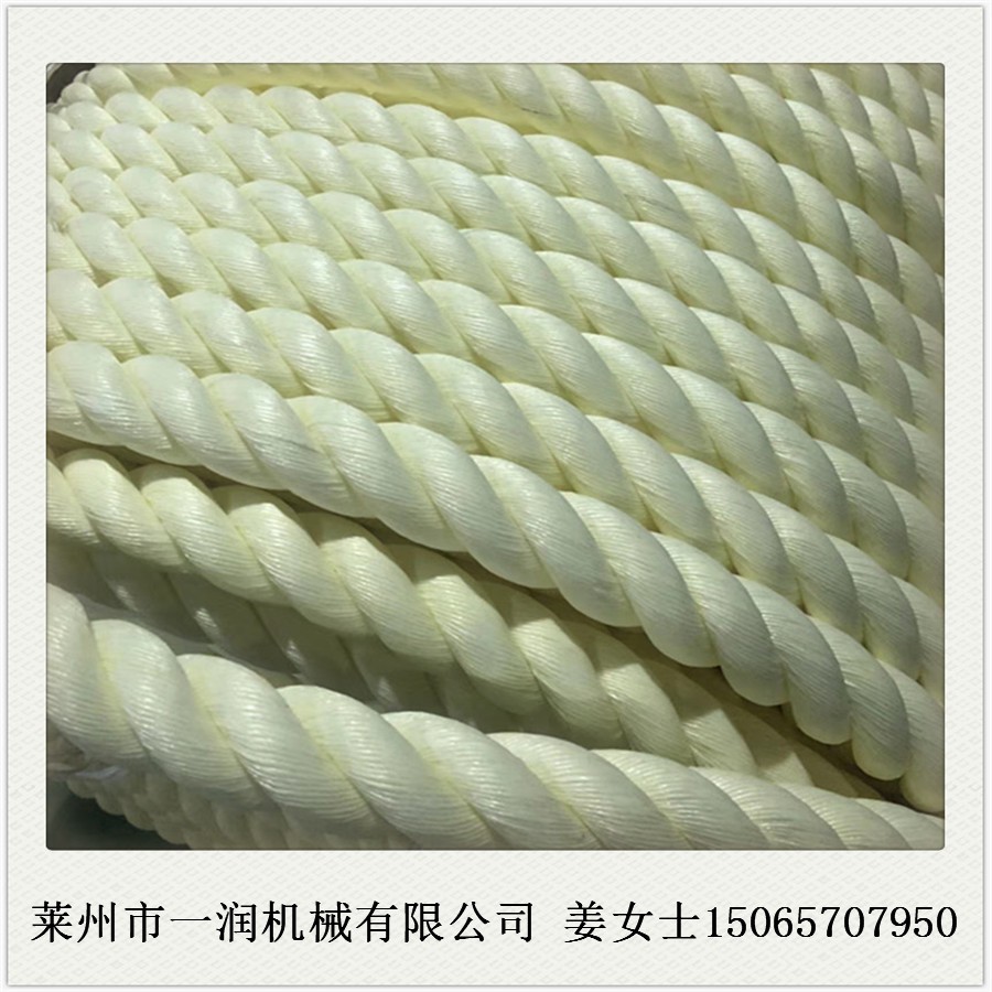 一润PPPE亚麻丝拉丝机 养殖PP绳清粪刮粪尼龙绳挤出拉丝拔丝机组