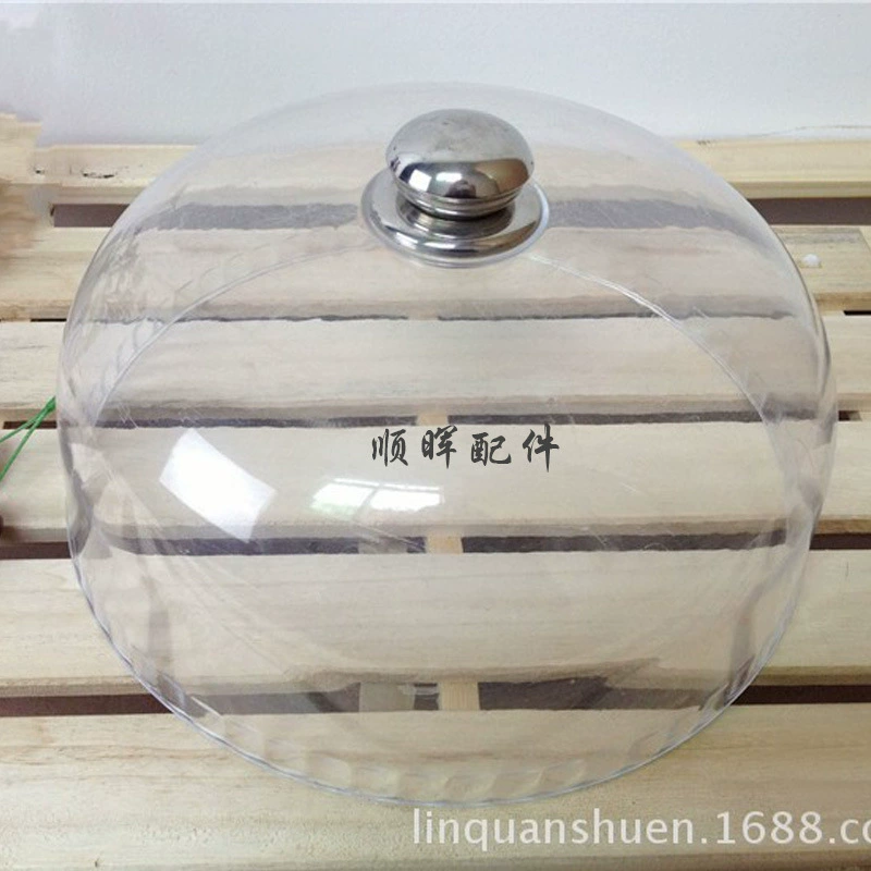 Круглая Прозрачная крышка для торта Крышка для еды Ресторан Шведский стол Крышка для холодных блюд Визуальный пояс для крышки еды